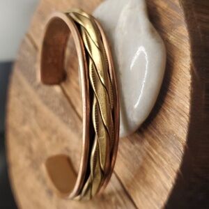 Celtic viking cuff Valhalla copper solid bracelet B2605 collectible collectors